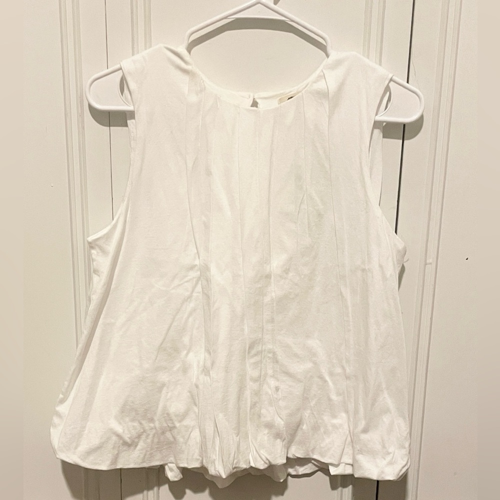 Madewell Cotton Pleated Bubble Top